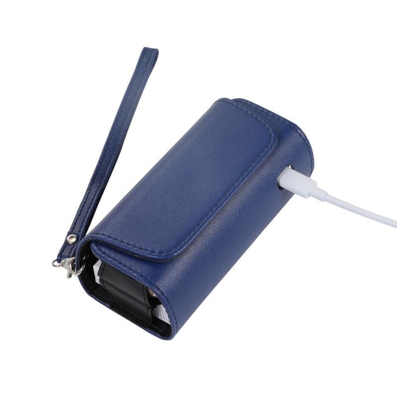 Denim PU bőr tok az IQOS 3.0-hoz - sötétkék