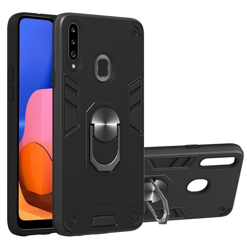 Levehető tartós hibrid tok Samsung Galaxy A20s készülékhez - fekete