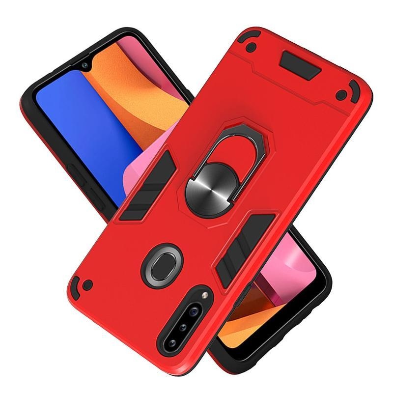 Levehető tartós hibrid tok Samsung Galaxy A20s készülékhez - piros