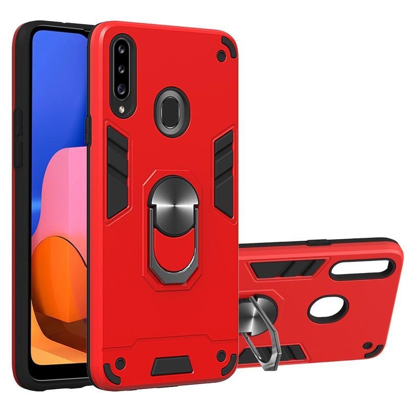 Levehető tartós hibrid tok Samsung Galaxy A20s készülékhez - piros