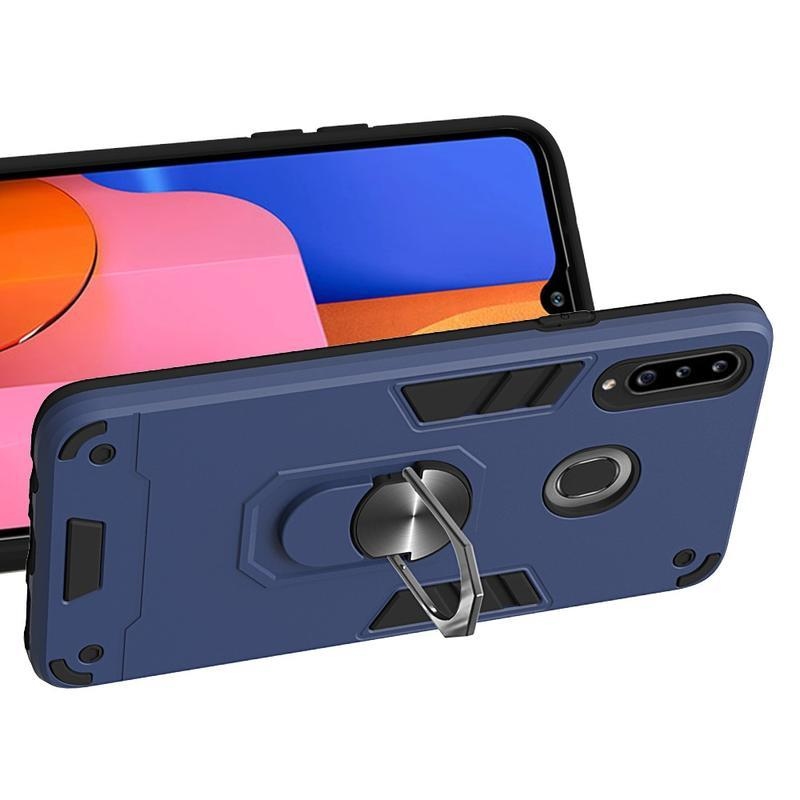 Levehető tartós hibrid tok Samsung Galaxy A20s készülékhez - sötétkék