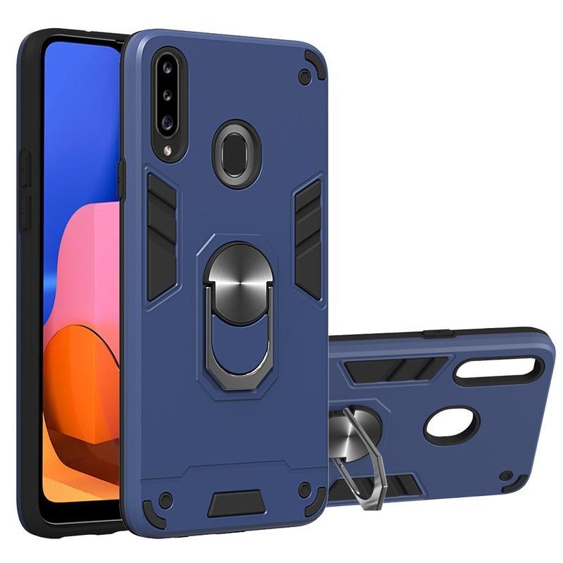 Levehető tartós hibrid tok Samsung Galaxy A20s készülékhez - sötétkék