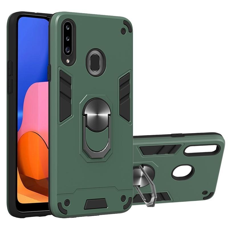Levehető tartós hibrid tok Samsung Galaxy A20s készülékhez - zöld