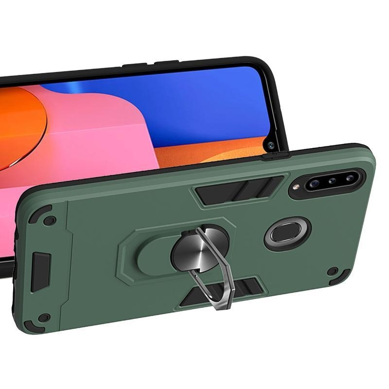 Levehető tartós hibrid tok Samsung Galaxy A20s készülékhez - zöld