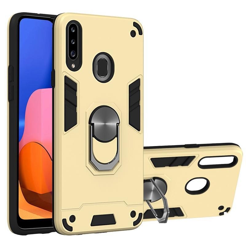 Levehető tartós hibrid tok Samsung Galaxy A20s készülékhez - arany színben