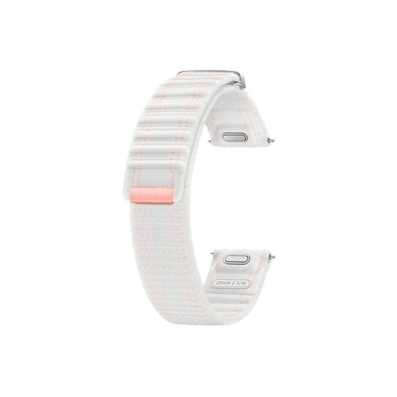 ET-SVL30SWE Samsung Galaxy Watch 4/5/6/7 textil szíj 20mm S/M rózsaszín/fehér