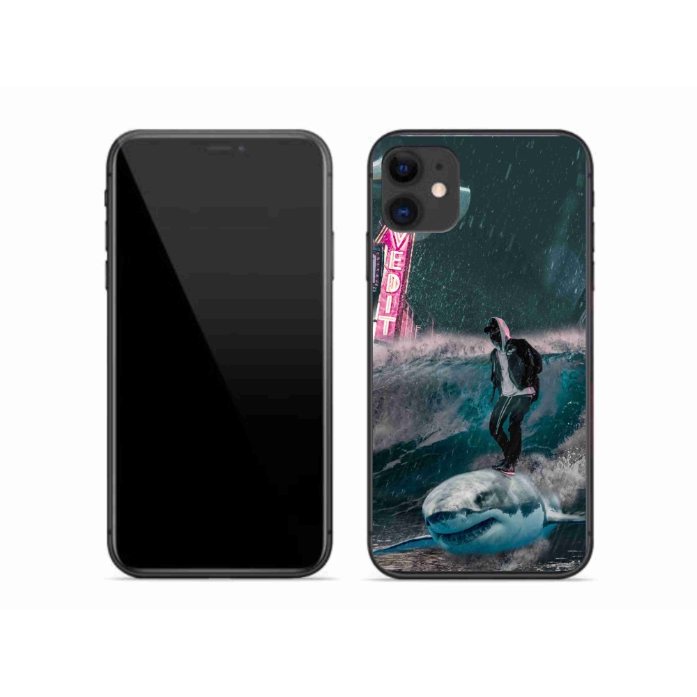 Zselés borítás mmCase iPhone 11 készülékhez - cápa