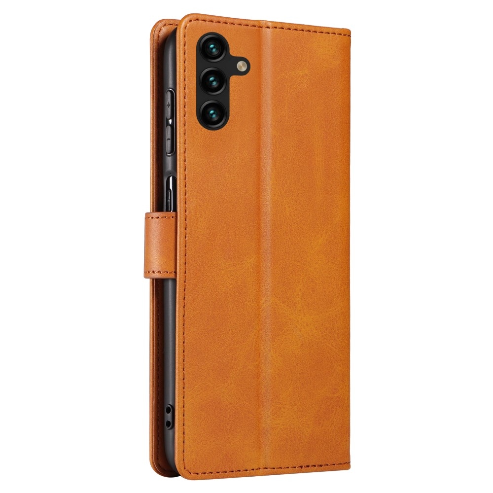 Zárható könyv tok Samsung Galaxy A26 5G - khaki színű