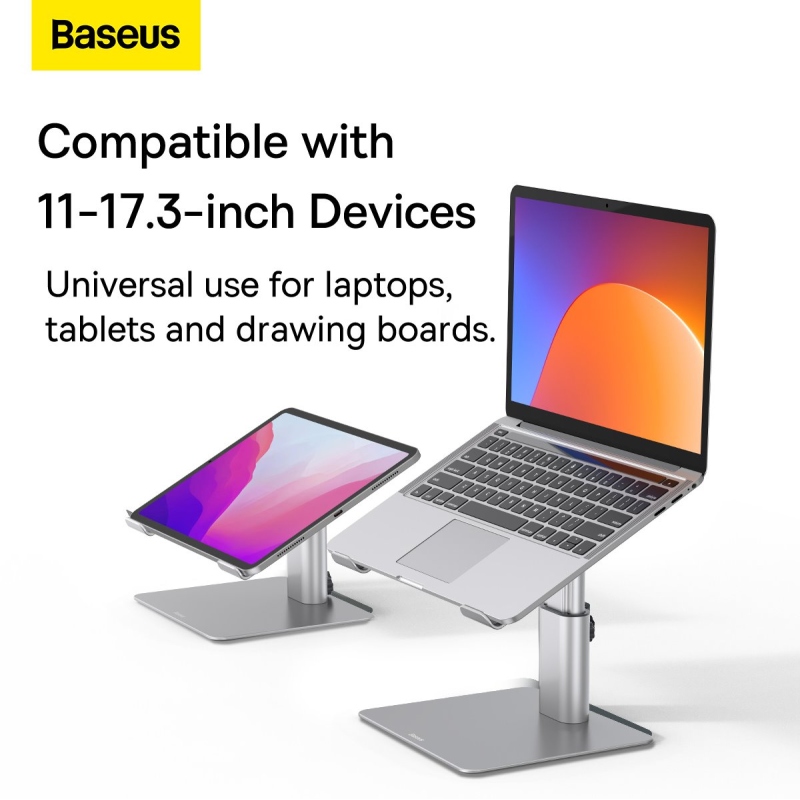Baseus LUJS000012 Fém állítható laptop állvány ezüst színben