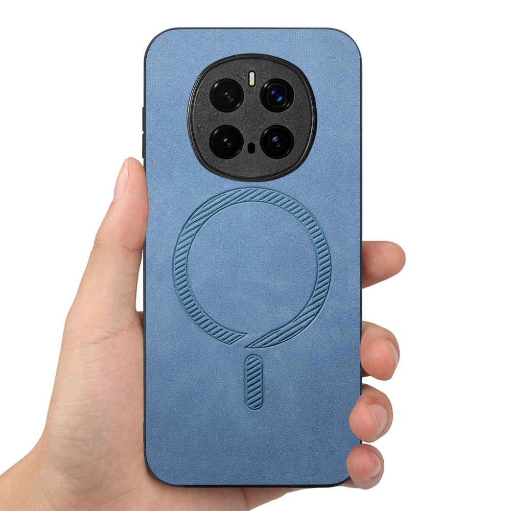 Skiny zselés tok műbőrrel és MagSafe támogatással a Honor Magic 7 Pro 5G készülékhez - kék