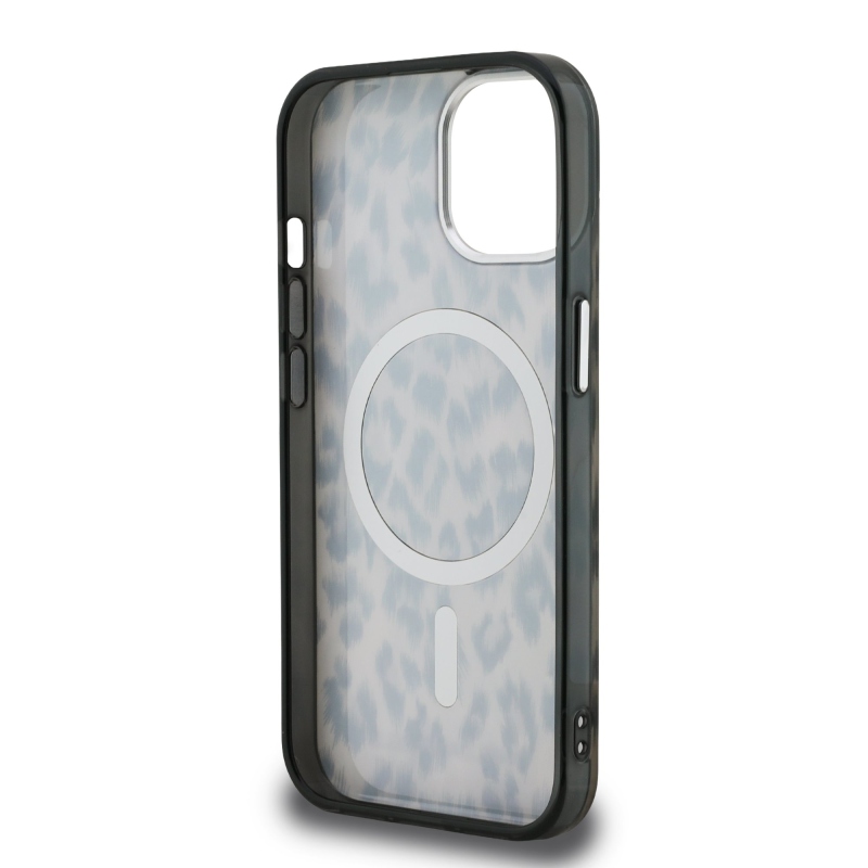 Karl Lagerfeld IML Leopard Leopard MagSafe hátlap iPhone 15-hez Barna
