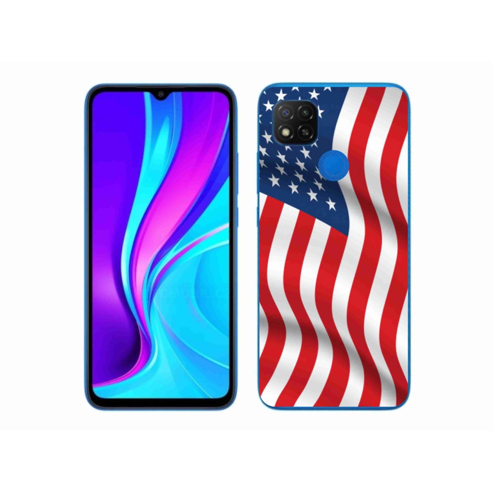 Gél borítás mmCase a Xiaomi Redmi 9C-hez - amerikai zászló