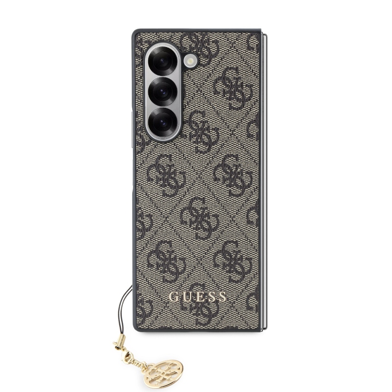 Guess 4G Charm Hátsó borító Samsung Galaxy Z Fold 6 barna
