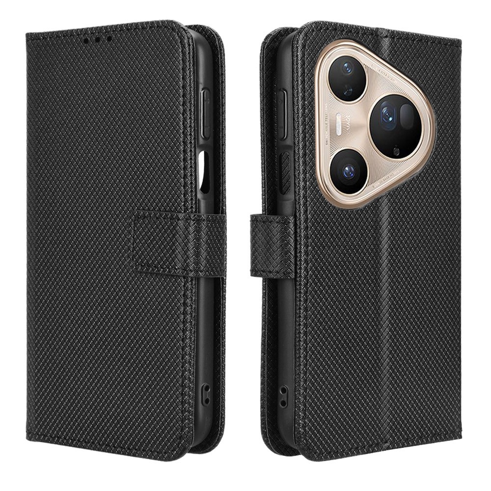 Gyémánt mintás tok Huawei Pura 80 Pro készülékhez - fekete