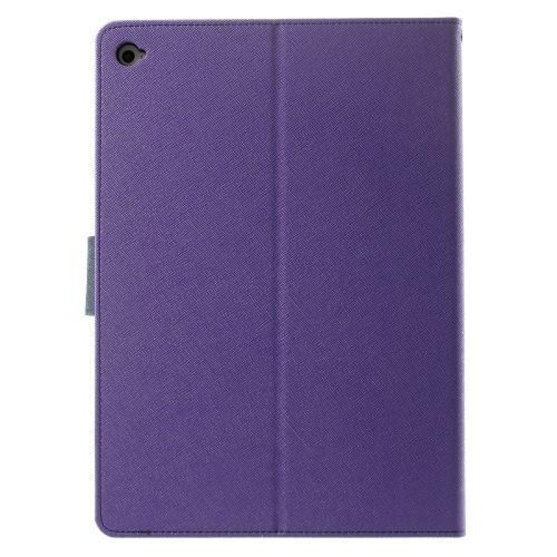 Napló PU bőr tok iPad Air 2 készülékhez - lila