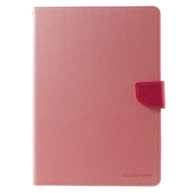 Napló PU bőr tok iPad Air 2 készülékhez - rózsaszín