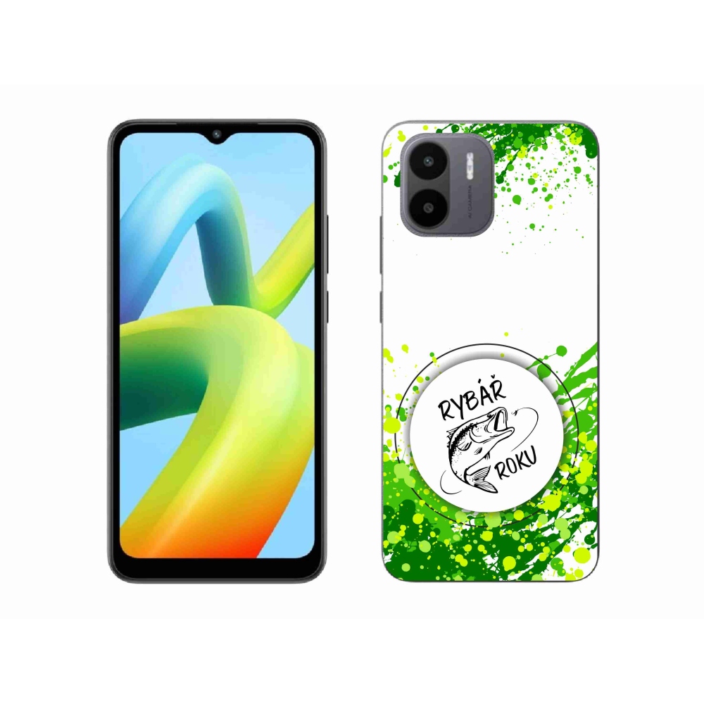 Gél borító mmCase a Xiaomi Redmi A1-en - az év halászának fehér háttere