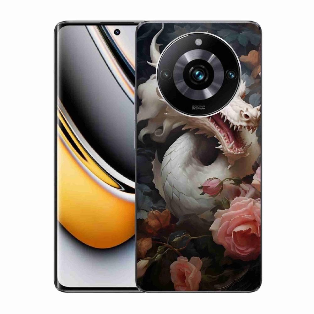 Gél védőburkolat mmCase a Realme 11 Pro/11 Pro+ készülékhez - fehér sárkány
