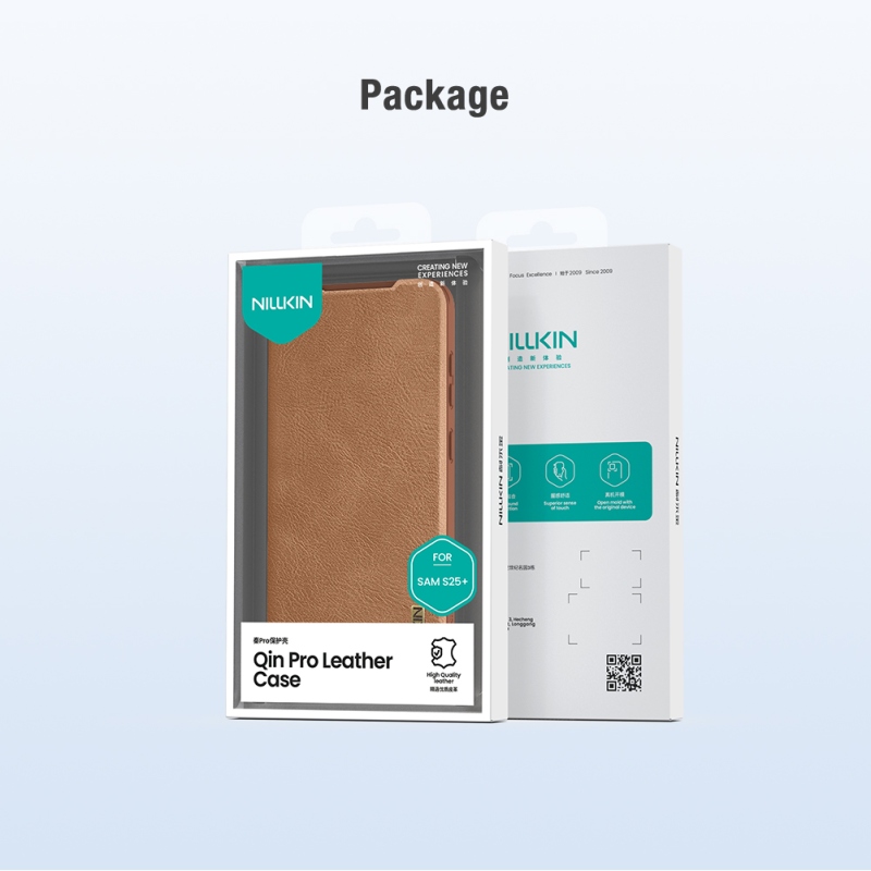 Nillkin Qin Book PRO tok Samsung Galaxy S25+ fekete