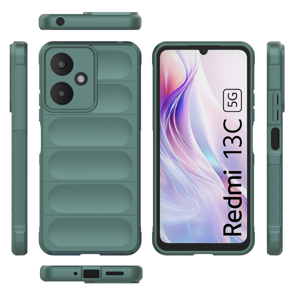 Rugg tartós zselés tok Xiaomi Redmi 13C 5G - zöld