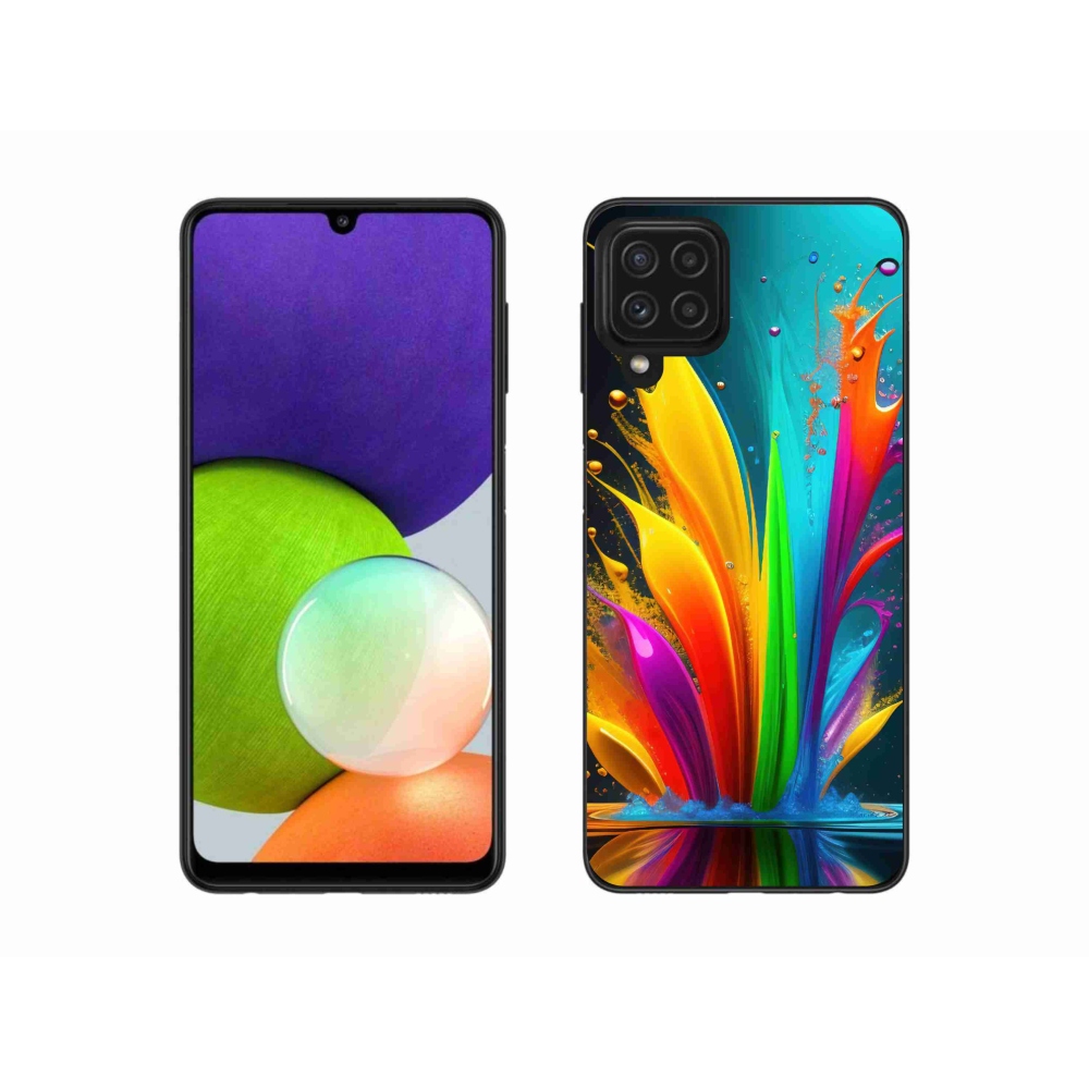 Gél borítás mmCase Samsung Galaxy A22 4G - absztrakt motívum 1