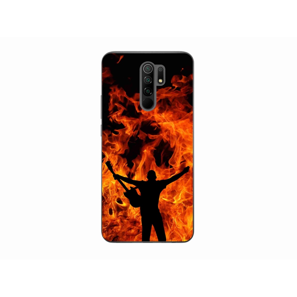 Gél borító mmCase a Xiaomi Redmi 9-hez - zenész és tűz