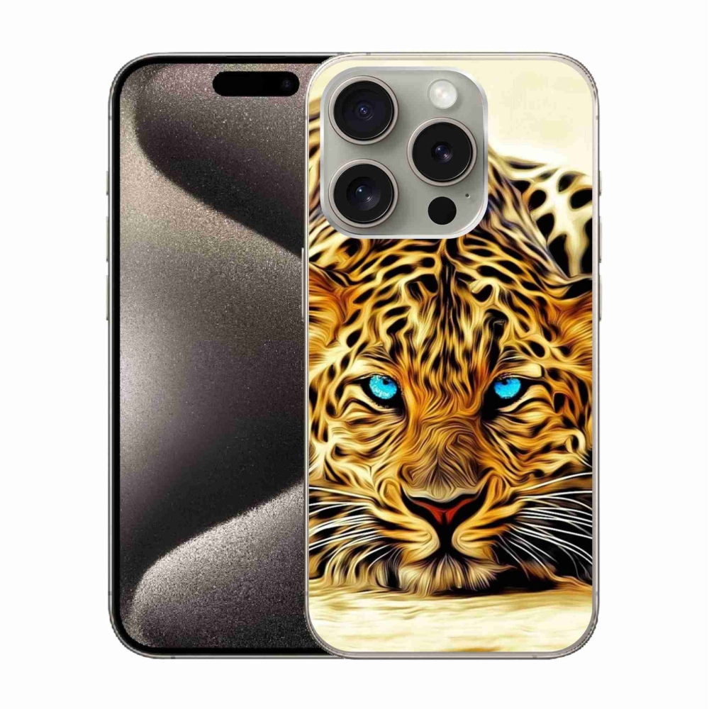 Zselés borítás mmCase iPhone 15 Pro készülékhez - rajzfilmtigris