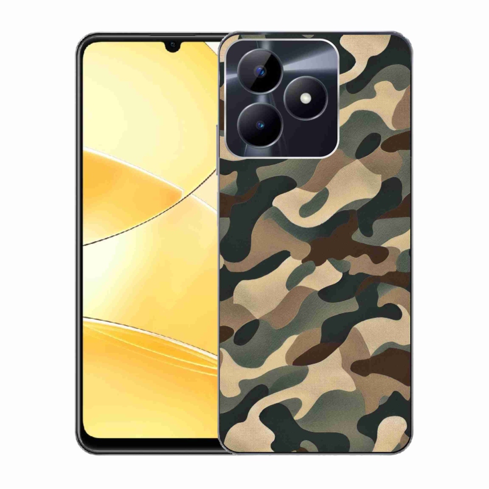 Zselés borítás mmCase a Realme C51/C53 készülékhez - terepszínű minta 11