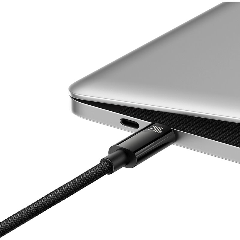 Baseus CAWJ040001 Tungsten Gold gyors töltő kábel USB-C - USB-C 240W 1m fekete