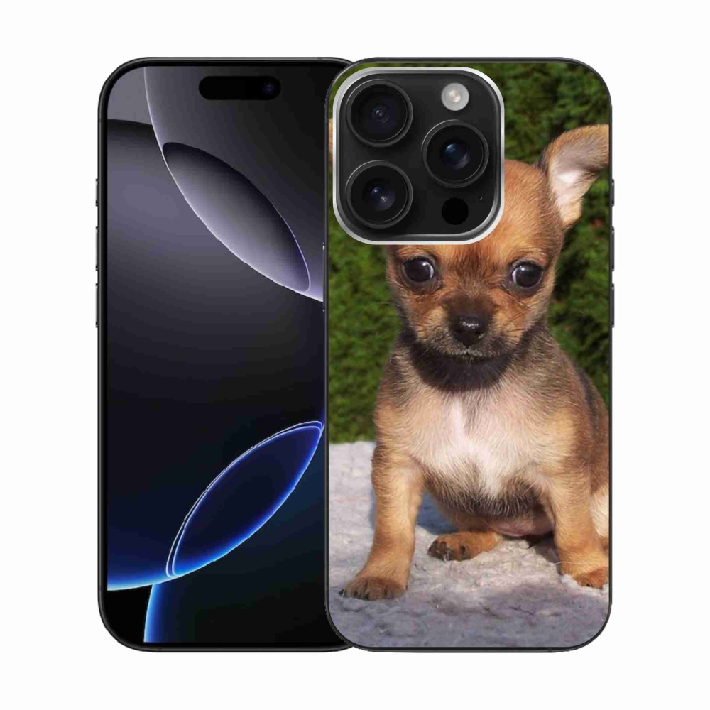 Gél tok mmCase iPhone 16 Pro készülékhez - chihuahua 3