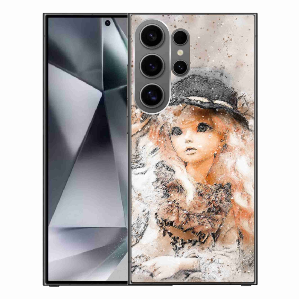 Gél borítás mmCase Samsung Galaxy S24 Ultra készülékhez - lány kalapban