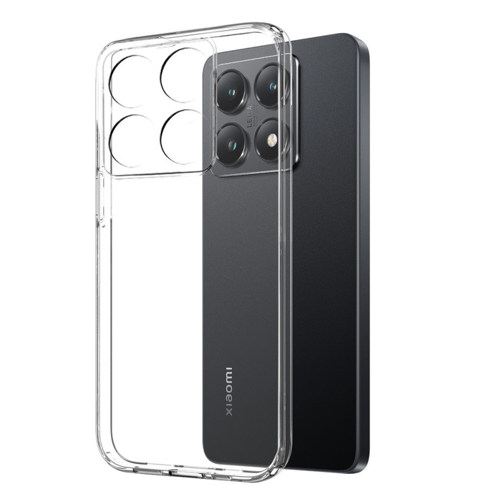 NORTHJO átlátszó zselés tok + edzett üveg Xiaomi 14T - átlátszó