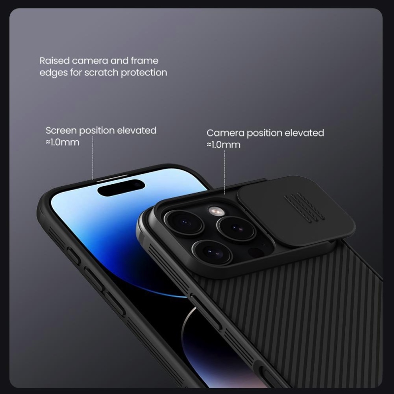 Nillkin CamShield PRO mágneses hátlap Apple iPhone 16 Pro készülékhez Kék