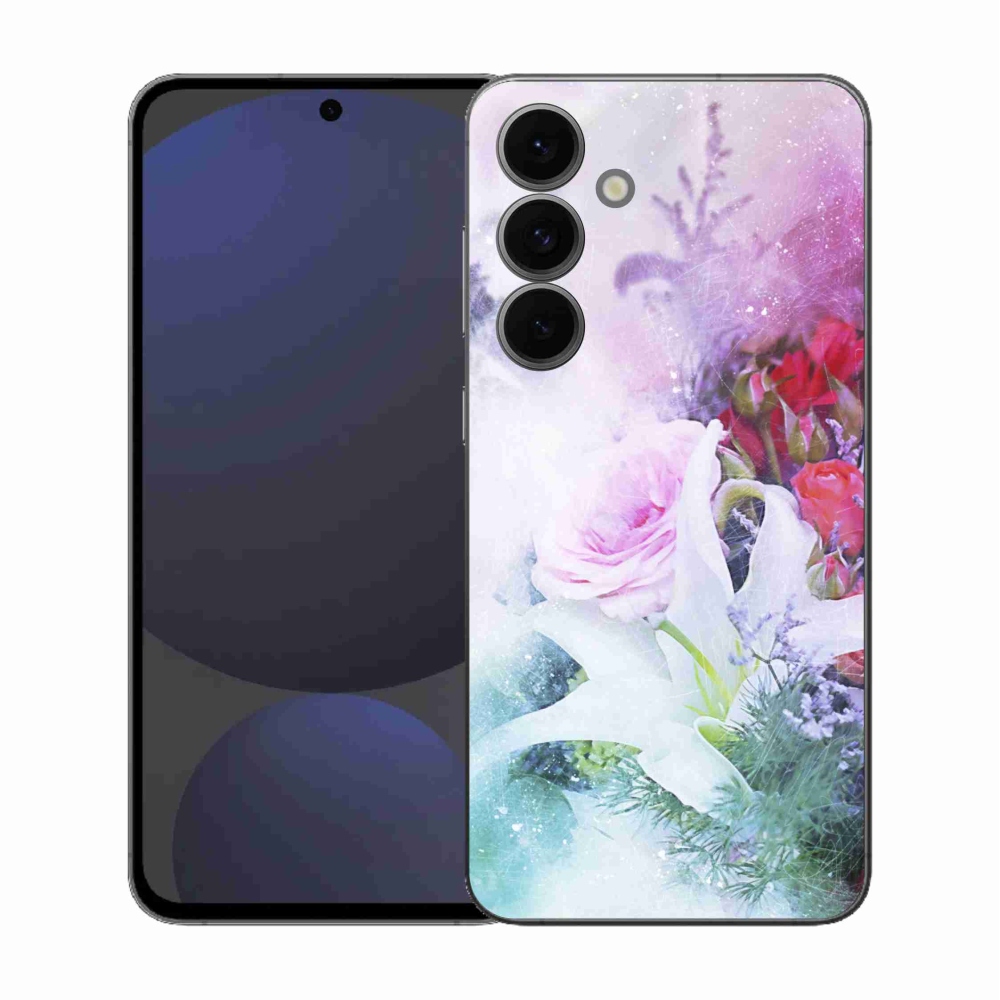 Zselés borítás mmCase Samsung Galaxy S25 FE - virágok 4