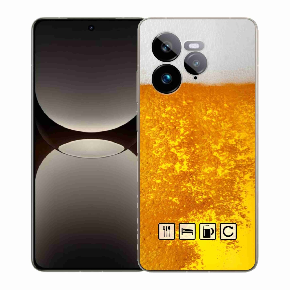 Gél borítás mmCase a Realme GT 7 Pro 5G számára - sör motívum 3