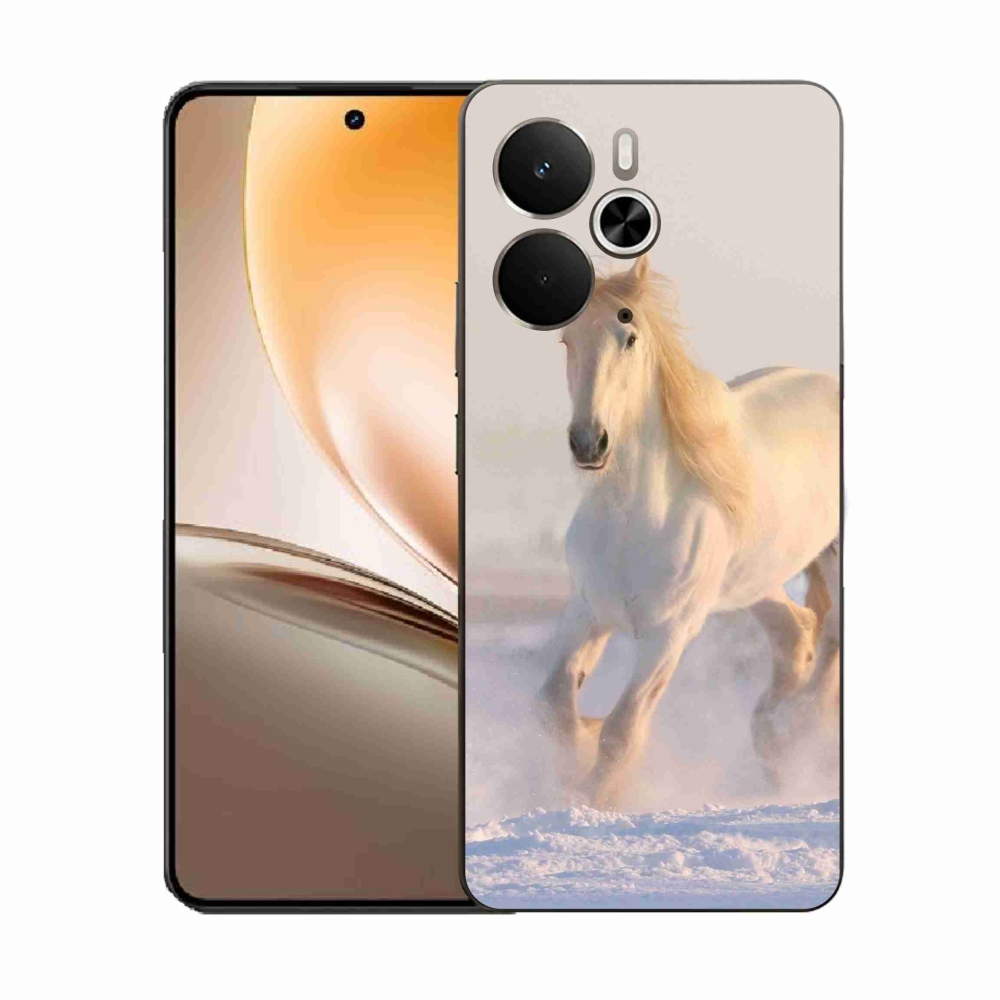 Gél borítás mmCase a Realme 14 5G számára - ló a hóban