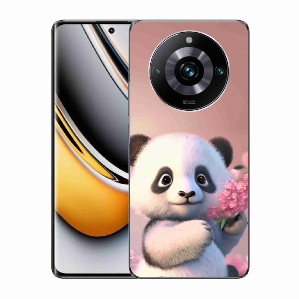 Zselés borítás mmCase a Realme 11 Pro/11 Pro+ készülékhez - aranyos panda