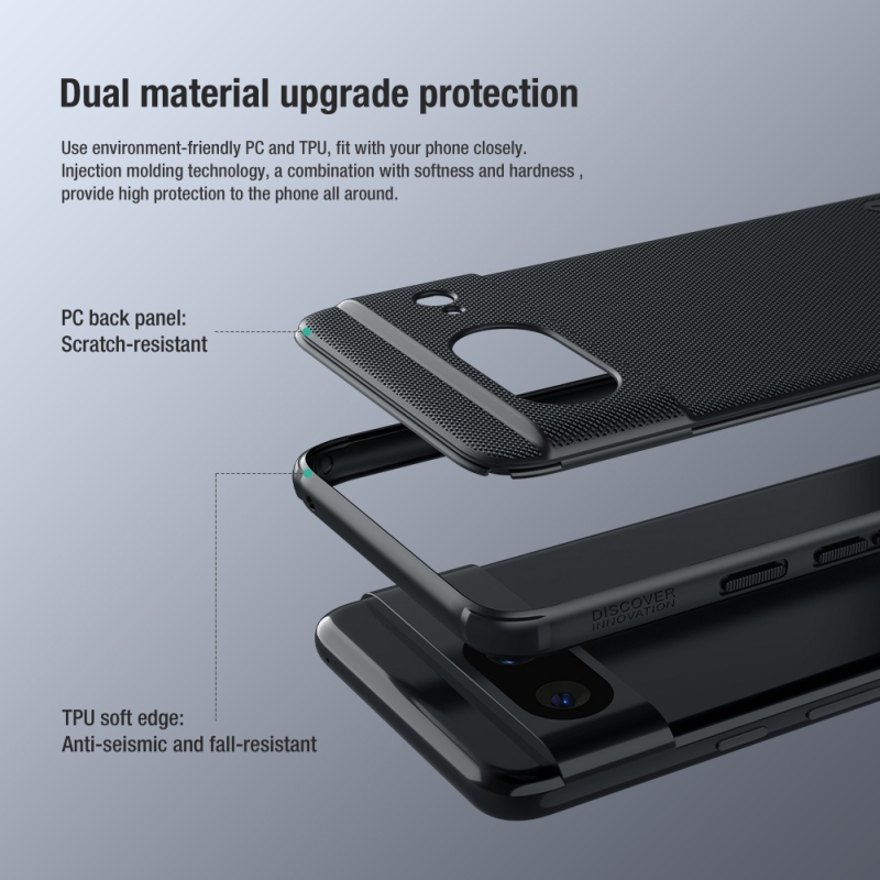 Nillkin Super Frosted PRO hátlap a Google Pixel 8-hoz Fekete