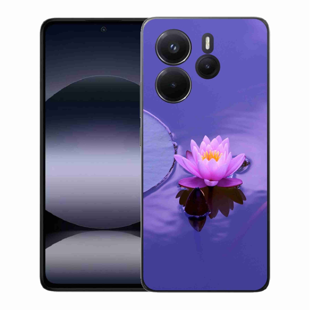 Gél borító mmCase a Xiaomi Redmi Note 14-hez - virág a felületen