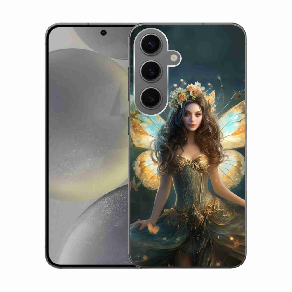 Gél borítás mmCase Samsung Galaxy S24 - pillangó nőhöz