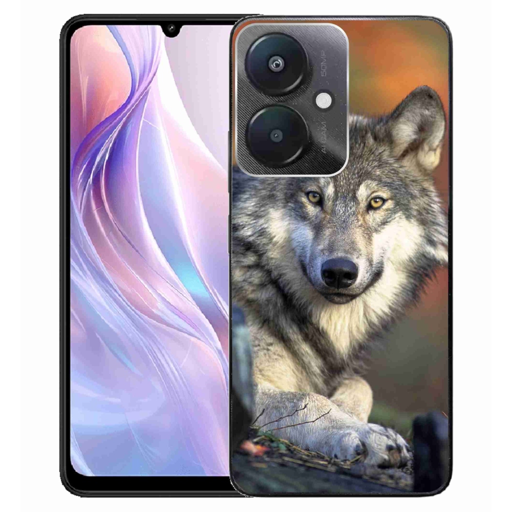 Gél tok mmCase a Xiaomi Redmi 13C 5G számára - farkas