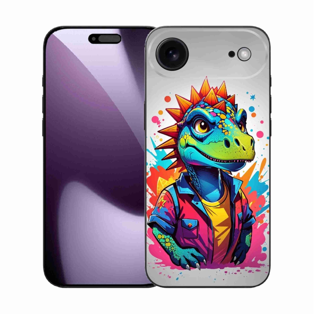 Gél borítás mmCase iPhone 17 Air készülékhez - színes dinoszauruszok
