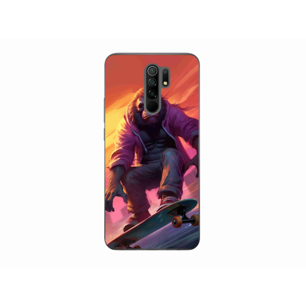 Gél borítás mmCase a Xiaomi Redmi 9-hez - gorilla a gördeszkán