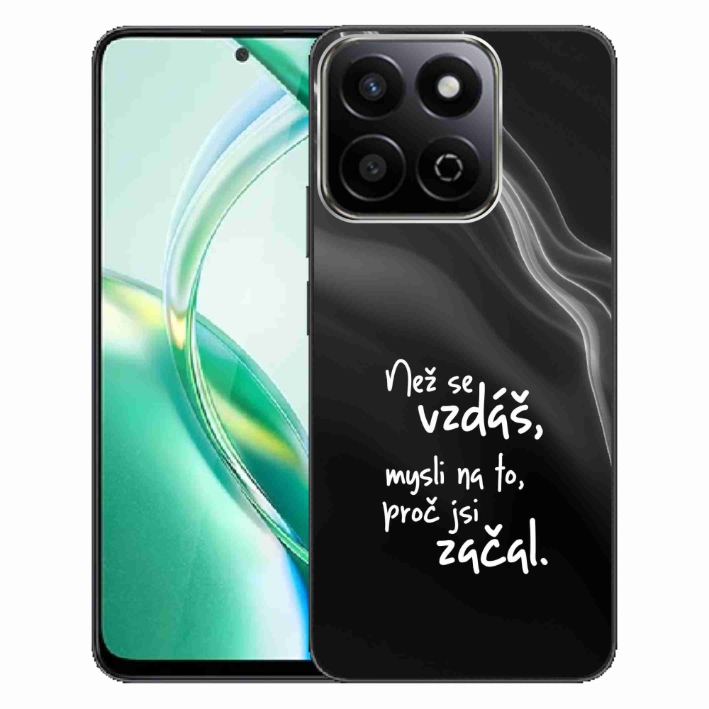 Gél borítás mmCase a Honor 200 Smart 5G készülékhez - Idézet 2 fekete háttér