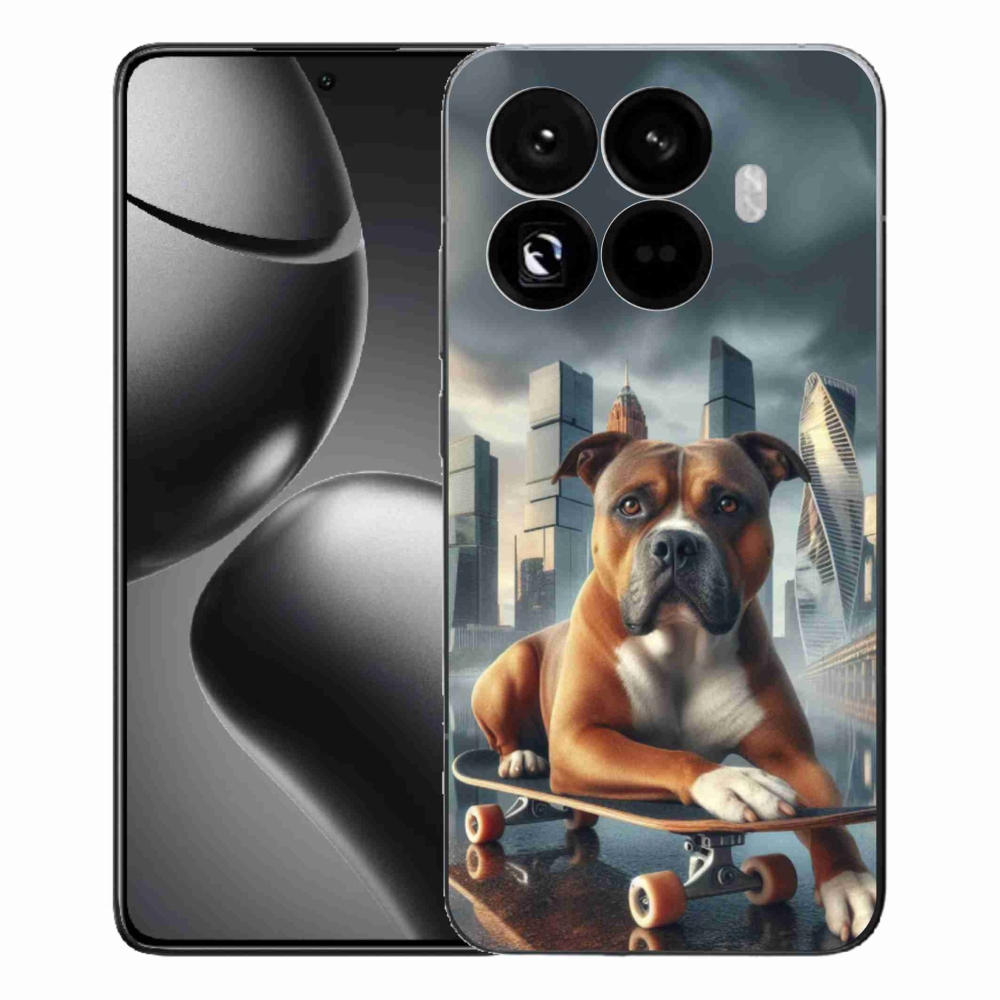 Gél borítás mmCase a Xiaomi 15T Pro számára - kutya a gördeszkán