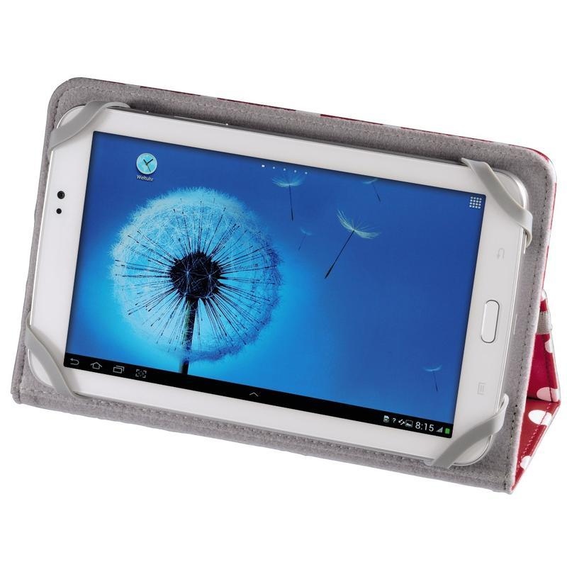Dots univerzális táblagép tok 25,6 cm-ig állvány funkcióval - piros