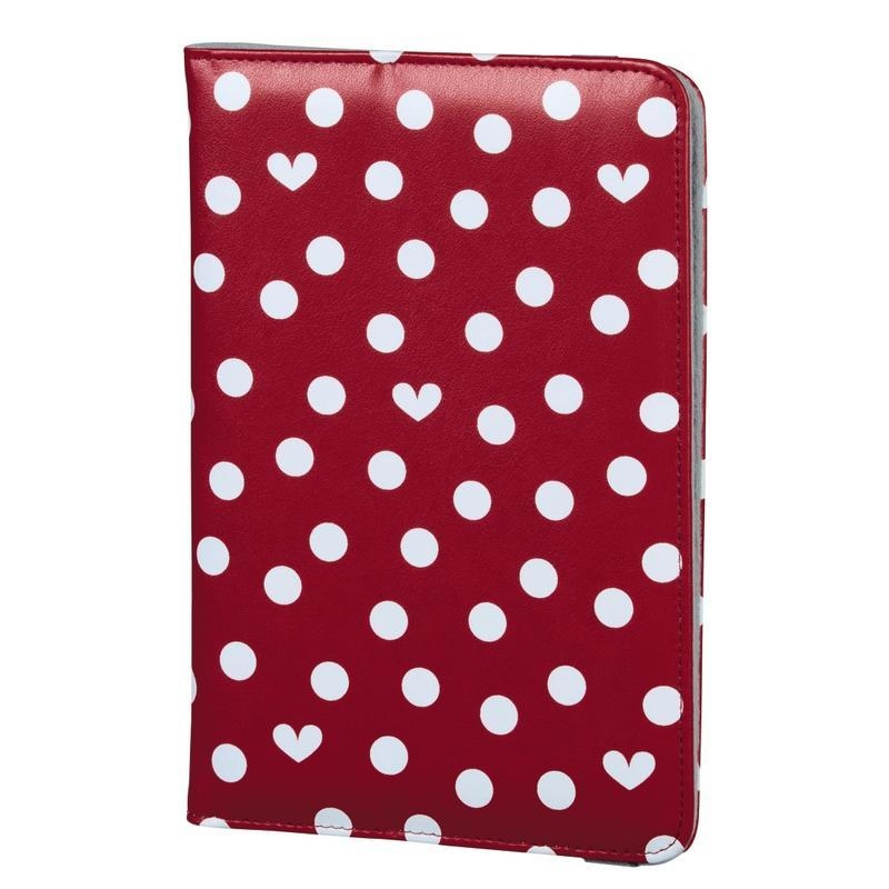 Dots univerzális táblagép tok 25,6 cm-ig állvány funkcióval - piros