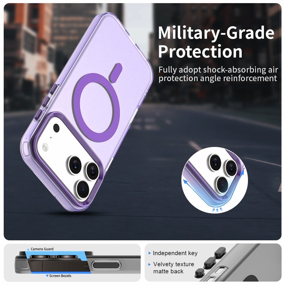 Candy zselés tok MagSafe-val iPhone 17 Pro Max készülékhez - lila