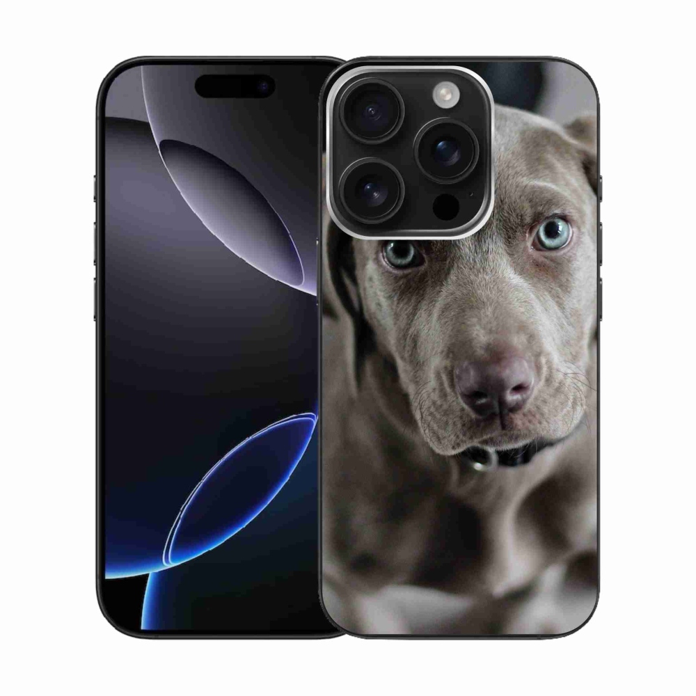Gél tok mmCase iPhone 16 Pro készülékhez - Weimaraner