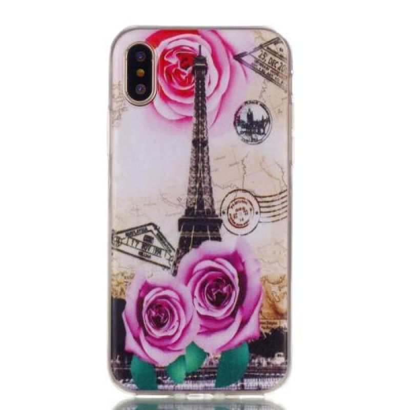 Gél tok iPhone X készülékhez - Eiffel torony